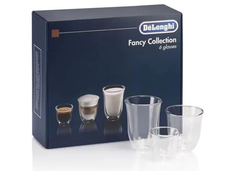 DeLonghi Fancy Collection Set Of 6 Glass Gift