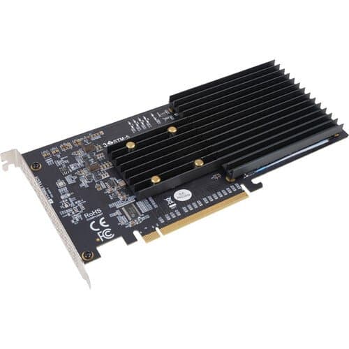 Sonnet M.2 4x4 Silent PCIe 3.0 x16 Card for NVMe SSDs