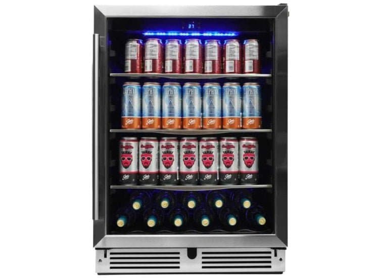 Danby 5.7 Cu. Ft. Under Counter Beverage Center 24-Inch Wide, Stainless Steel