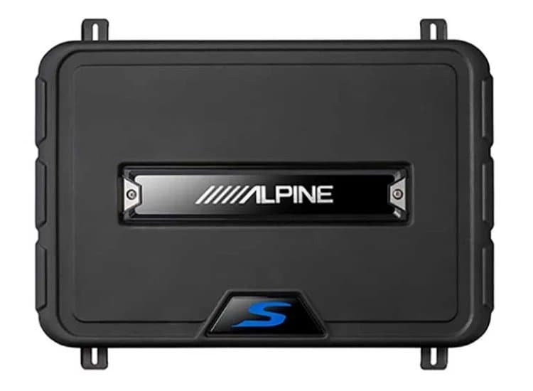 Alpine S-Series 10-in Single Shallow Preloaded Subwoofer Enclosure