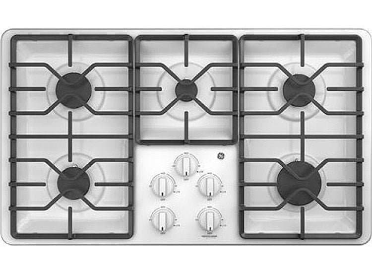 GE 36" Gas Cooktop White