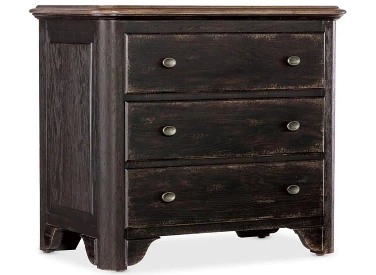 Hooker Furniture Americana Three-Drawer Nightstand, Molasses