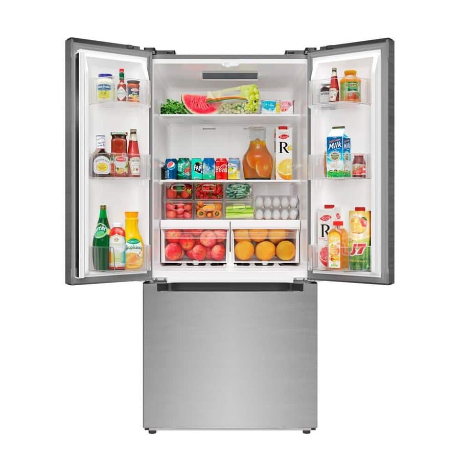 KOOLMORE 30 in. 18.5 cu. ft. Stainless Steel French Door Refrigerator