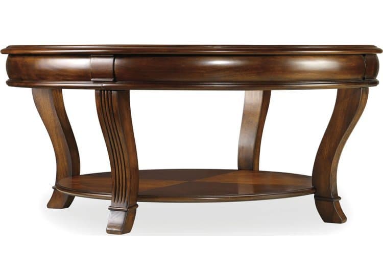 Hooker Furniture Living Room Medium Wood Brookhaven Round Cocktail Table