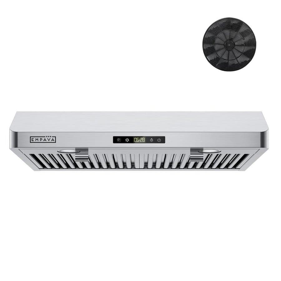 Ultrathin 30 in. 300 CFM ETL Certified Kitchen Ductless Under Cabinet Range Hood with Carbon Filter in Stainless Steel