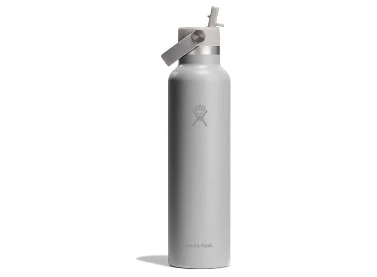 Hydro Flask 24 Oz Standard Mouth Water Bottle with Flex Straw Cap, Birch
