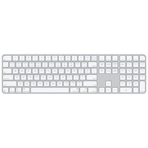 Apple Magic Keyboard with Touch ID and Numeric Keypad for Mac Models with Apple Silicon White (2024)