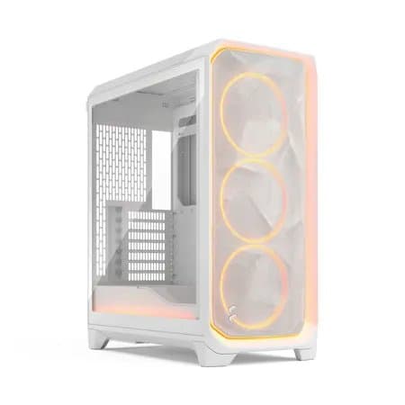 Fractal Design Meshify 3 Ambience Pro RGB Clear Tint Tempered Glass E-ATX Mid-Tower Computer Case, White