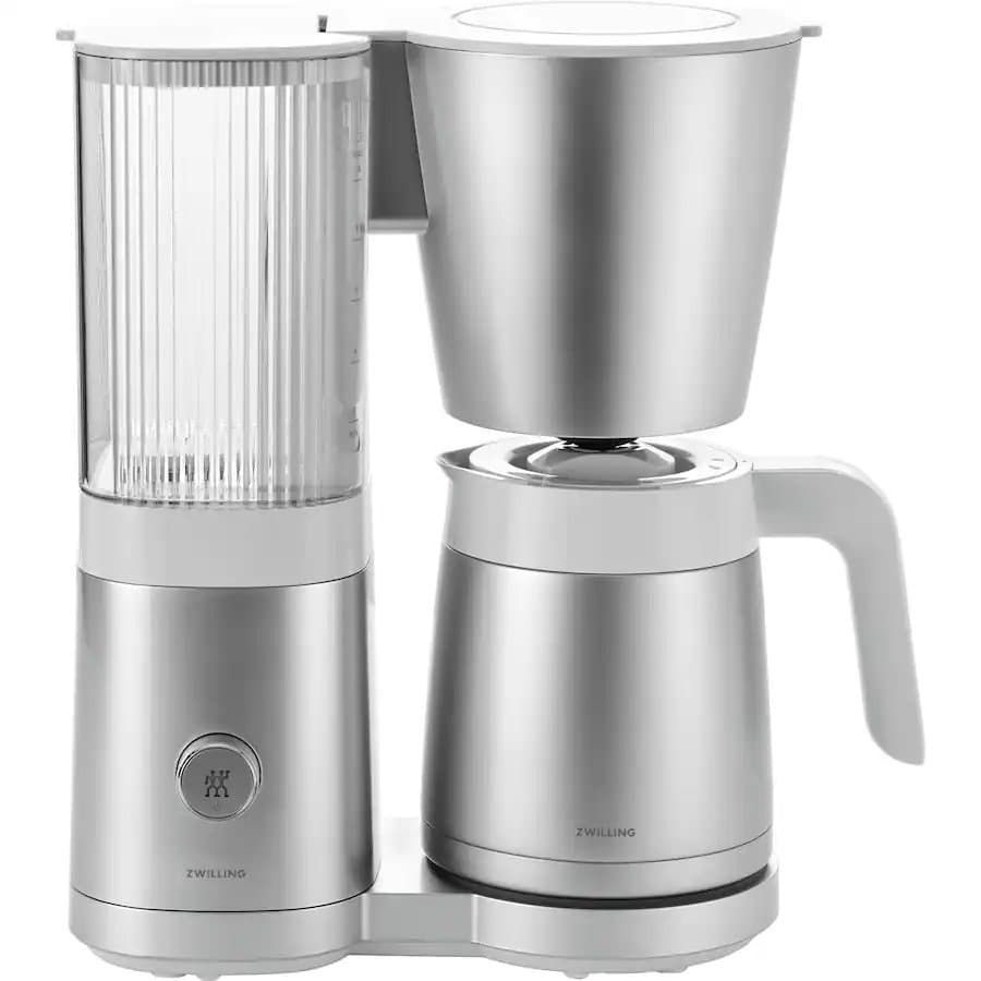 ZWILLING Enfinigy Drip Coffee Maker with Thermo Carafe 10 Cup, Awarded the SCA Golden Cup Standard, Silver