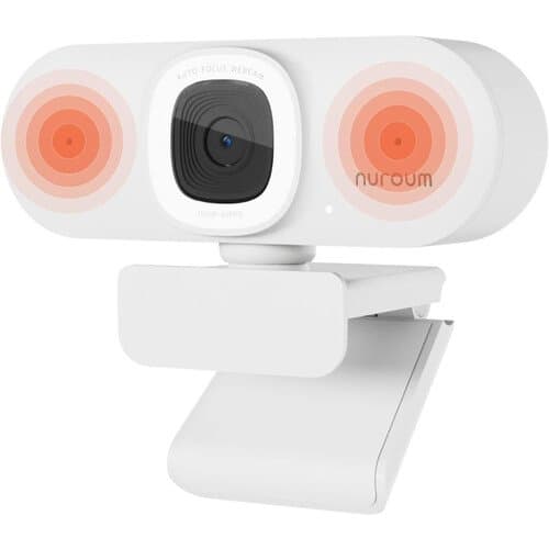 Nuroum V15AFL 4MP 2K Webcam with Ring Light