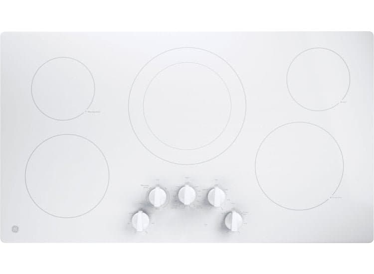 GE 36" Electric Cooktop White