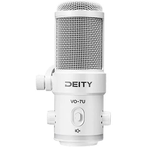 Deity Microphones VO-7U Dynamic Supercardioid USB Streamer Microphone Kit with Desktop Tripod (White)