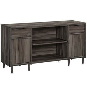 Sauder TV Stand with 2 Drawers and 2 Shelves-Fits TVs up to 65" - Mahogany Brown