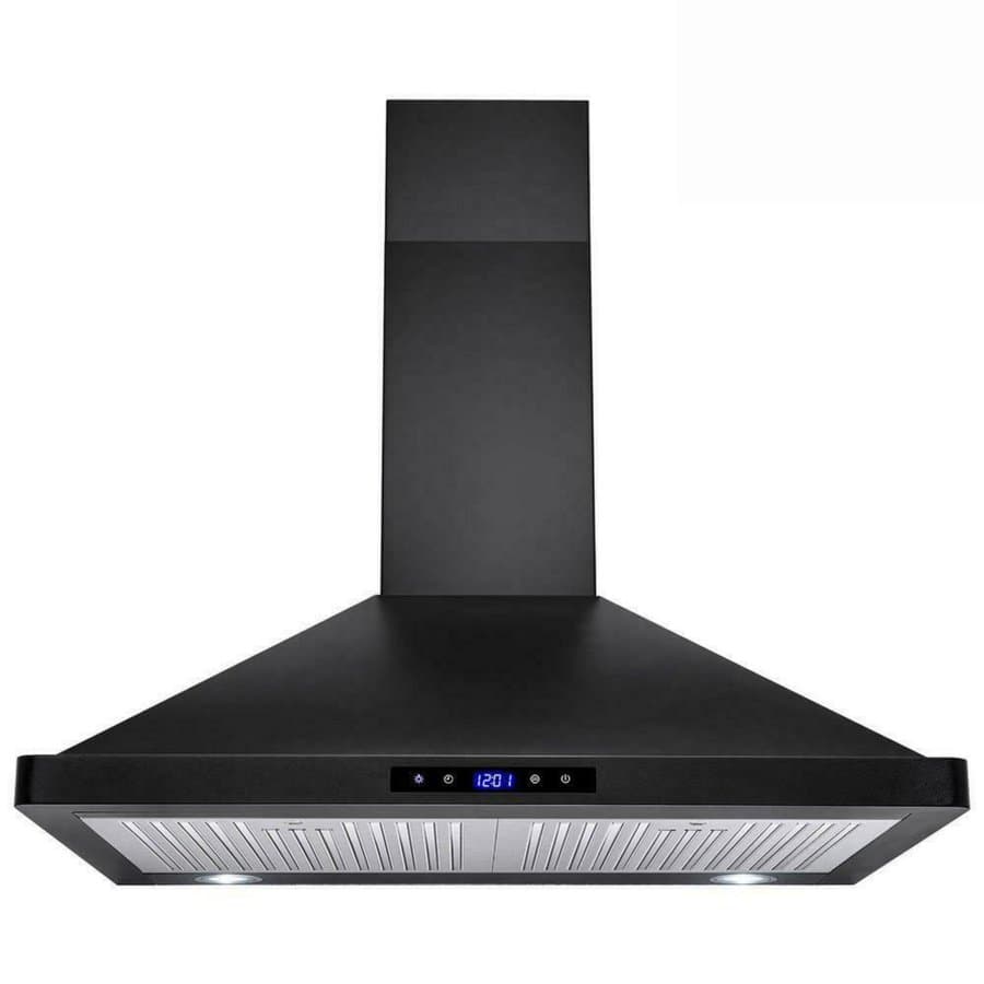 Damerin 30 inch Convertible 450-CFM Sliver Wall-Mounted Range Hood