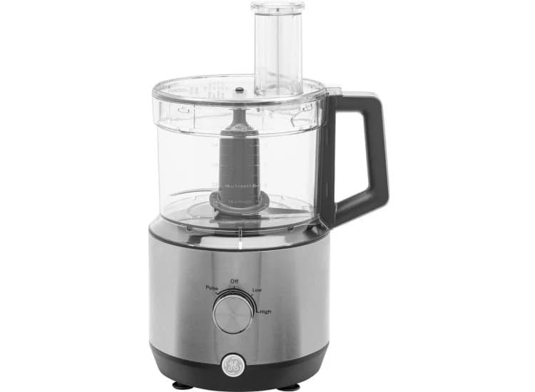 GE Stainless Steel 12-Cup Food Processor With Accessories