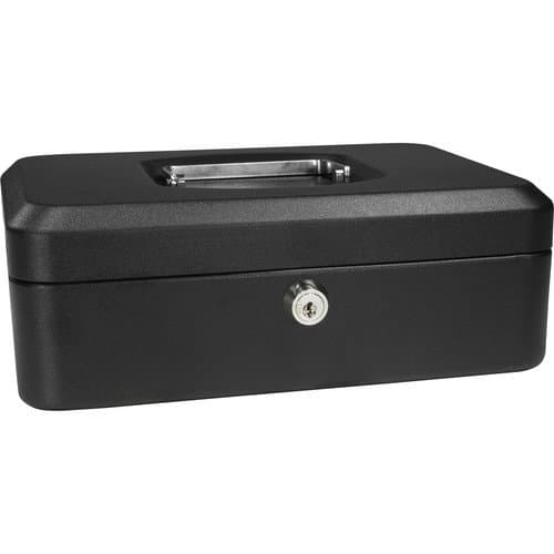 Barska 8" Cash Box with Key Lock (Black)