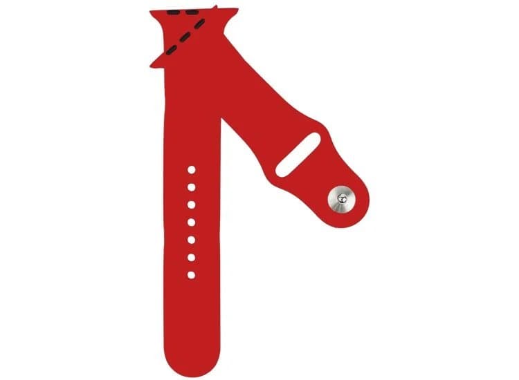 Abt Apple Watch Sport Band 38/40/41/42mm, Bright Red Silicone