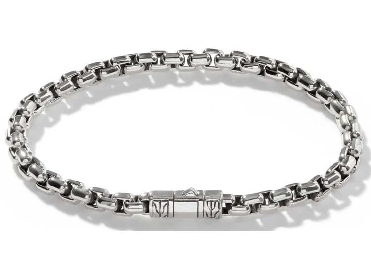 John Hardy Box Chain Bracelet, 4.8mm-Size Large-in Sterling Silver