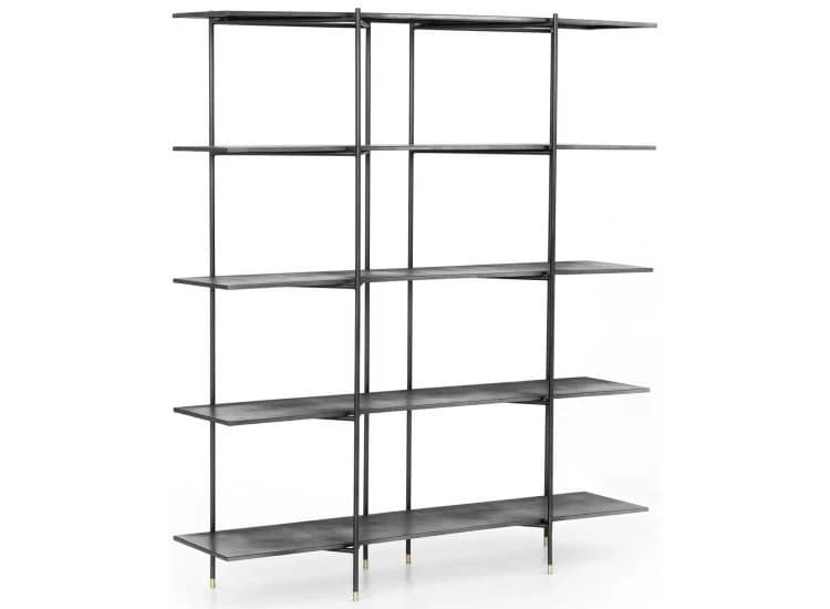 Four Hands Vito Bookshelf, Distressed Iron