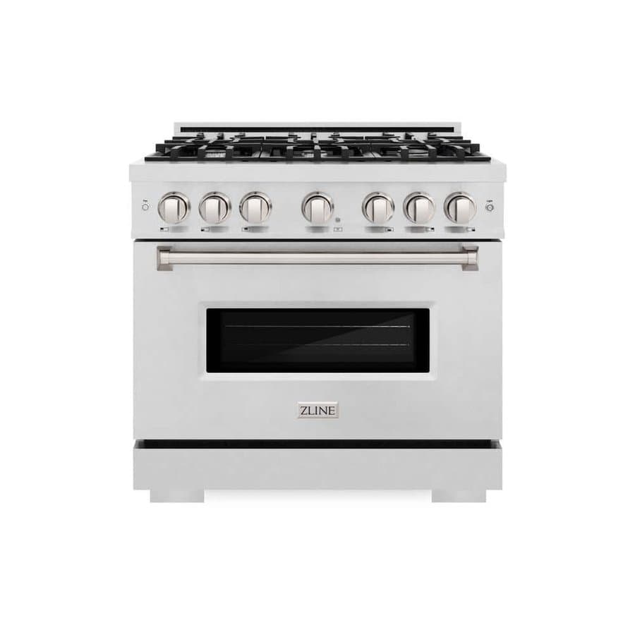 36 in. Classic Dual Fuel Range with 6 Burner Gas Cooktop and Electric Convection Oven, Satin Stainless Steel
