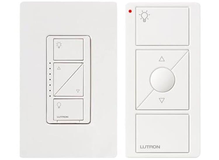 Lutron Caseta White 600-Watt In-Wall Dimmer With Remote