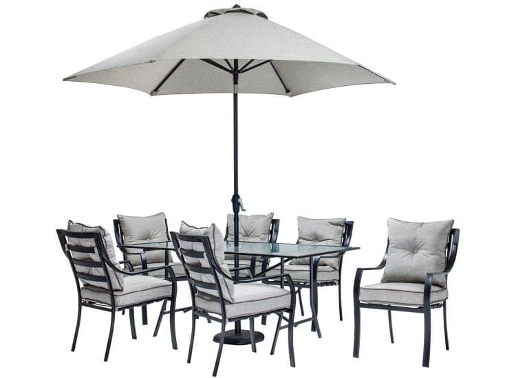 Hanover Lavallette 7-Piece Outdoor Dining Patio Set