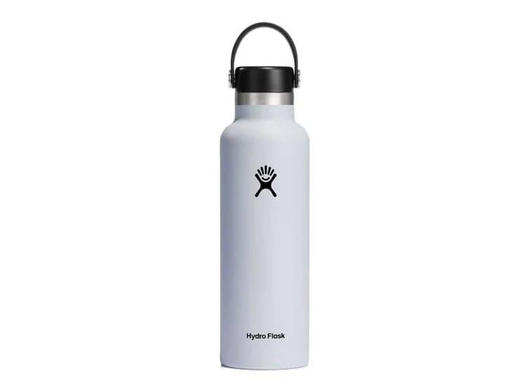 Hydro Flask Water Bottle 21 Oz Insulated Standard Mouth, White
