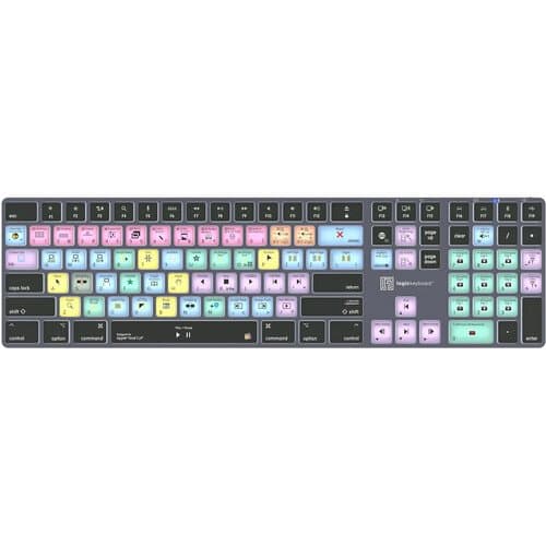 Logickeyboard TITAN Apple Final Cut Pro X Wireless Keyboard for Mac