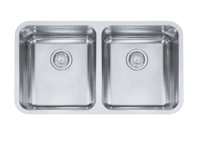 Franke 33" Grande Stainless Steel Double Bowl Kitchen Sink