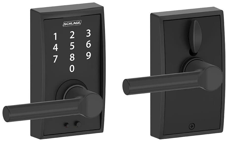 Schlage Century Touch Entry Leverset Fe695-Cen-Brw