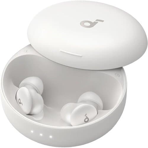 Soundcore by Anker Sleep A30 Smart Noise-Canceling Sleep Earbuds (Moonlit White)
