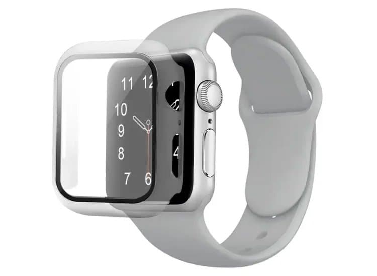 Abt Apple Watch Screen Protector and Bumper 41mm (Series 9, 8, 7, 6, 5, SE), Clear