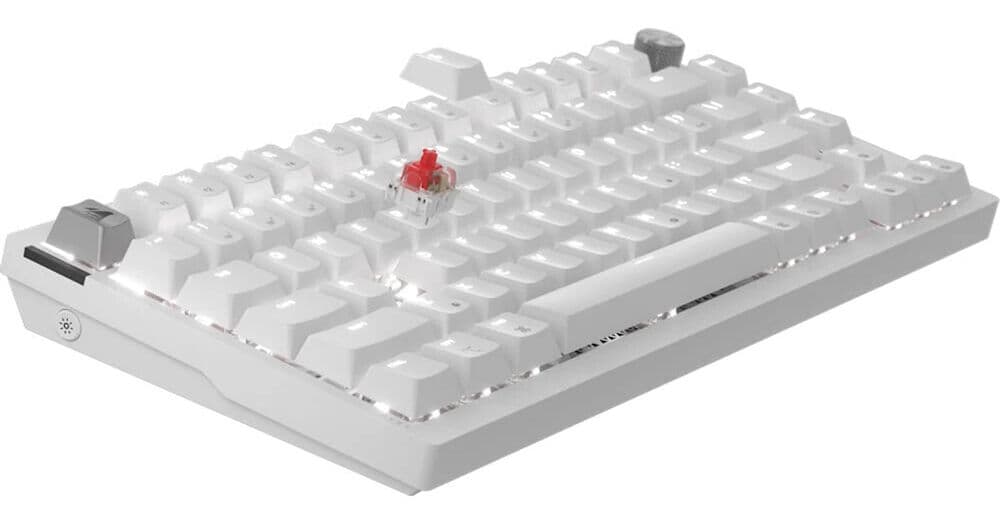 CORSAIR K65 PLUS Wireless Gaming Keyboard (Frost White)