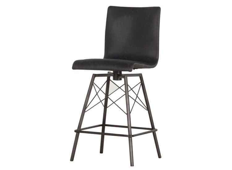 Four Hands Irondale Collection Rialto Ebony Diaw Counter Stool