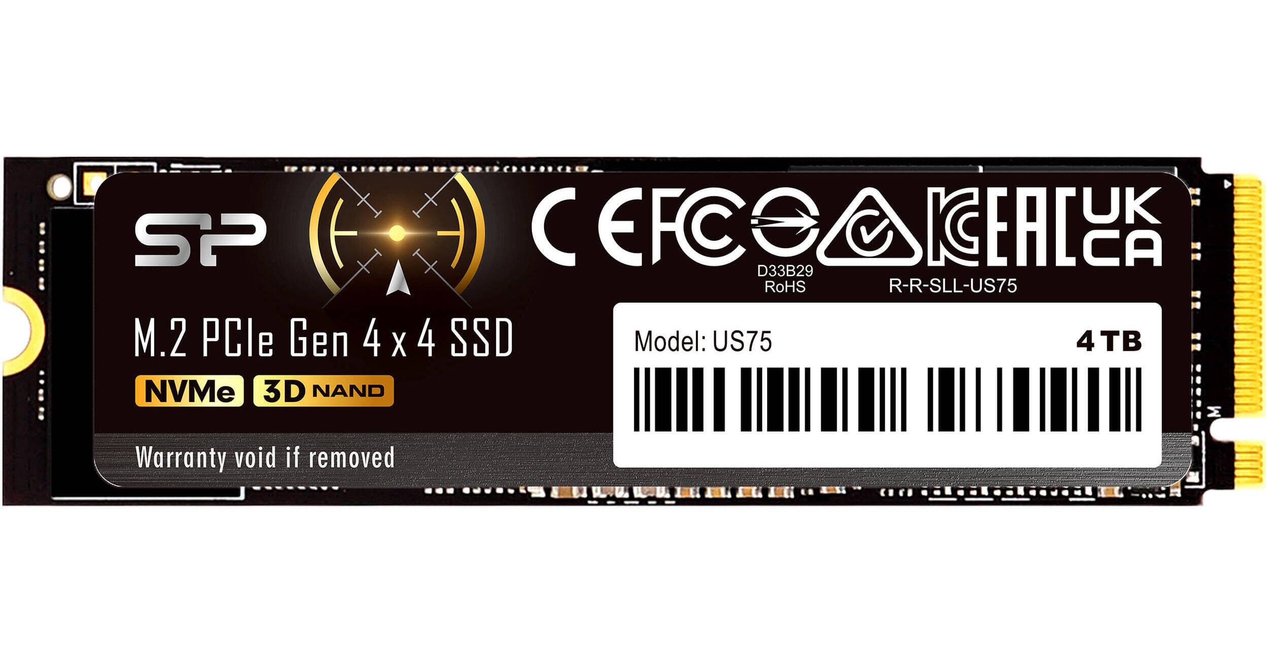 Silicon Power 4TB US75 NVMe PCIe 4.0 M.2 Internal SSD