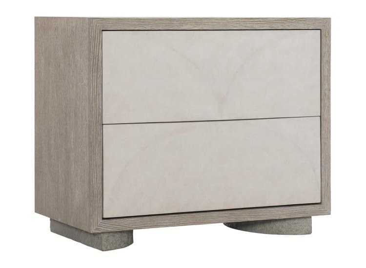 Bernhardt Lunula Nightstand, Sand Grey