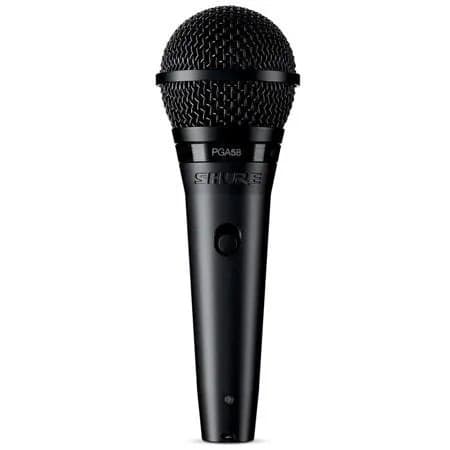 Shure PGA58-QTR Cardioid Dynamic Vocal Microphone, 70-16000Hz, XLR-1/4" Cable
