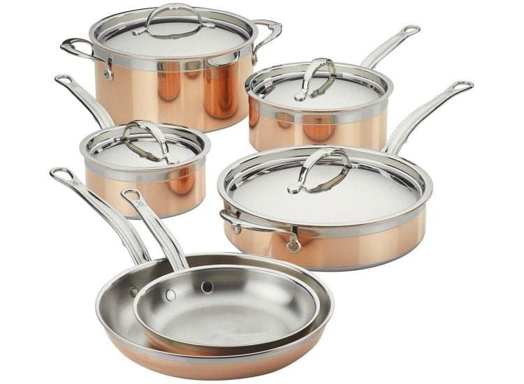 Hestan CopperBond Induction Copper 10 Piece Cookware Set