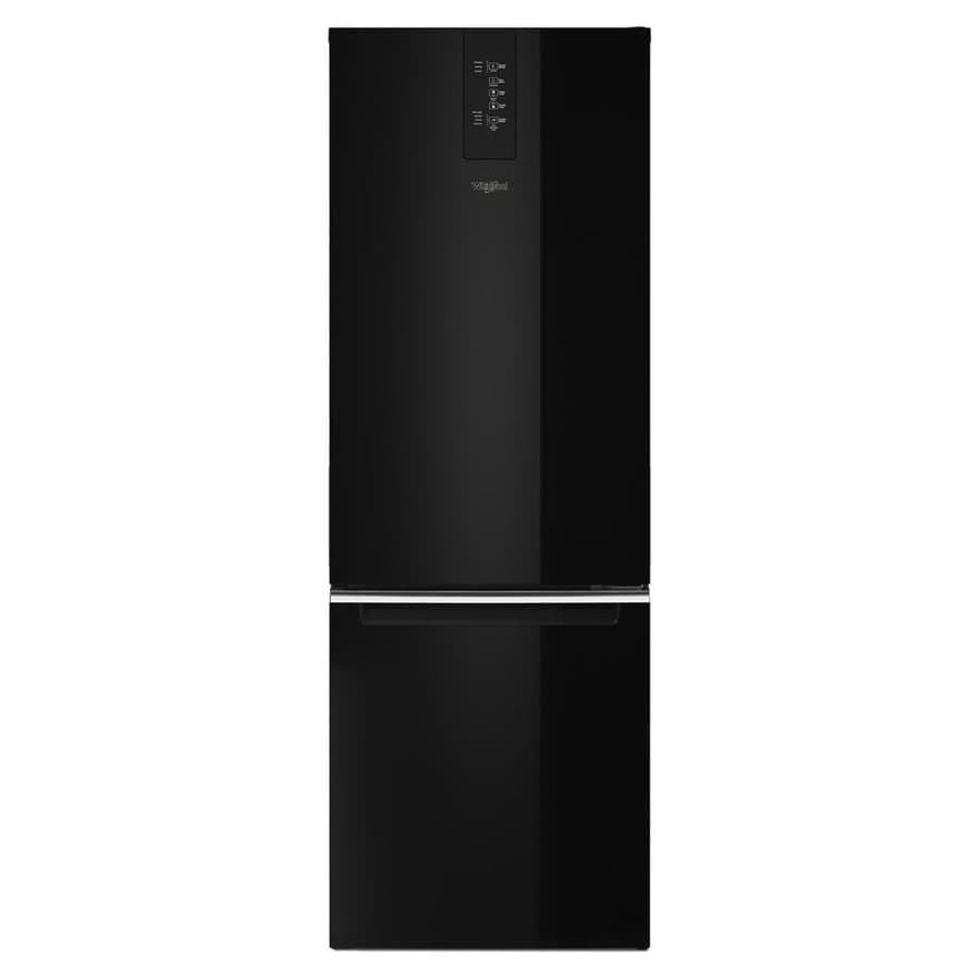 Whirlpool Garage-Ready 12.9-cu ft Counter-Depth 24-in Wide Bottom-Freezer Refrigerator Ice Maker Optional (sold separately) ( Black ) Garage Ready