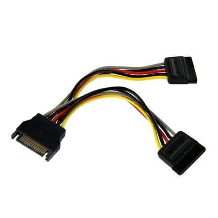 StarTech 6" SATA Power Y Splitter Cable Adapter-Male to Female