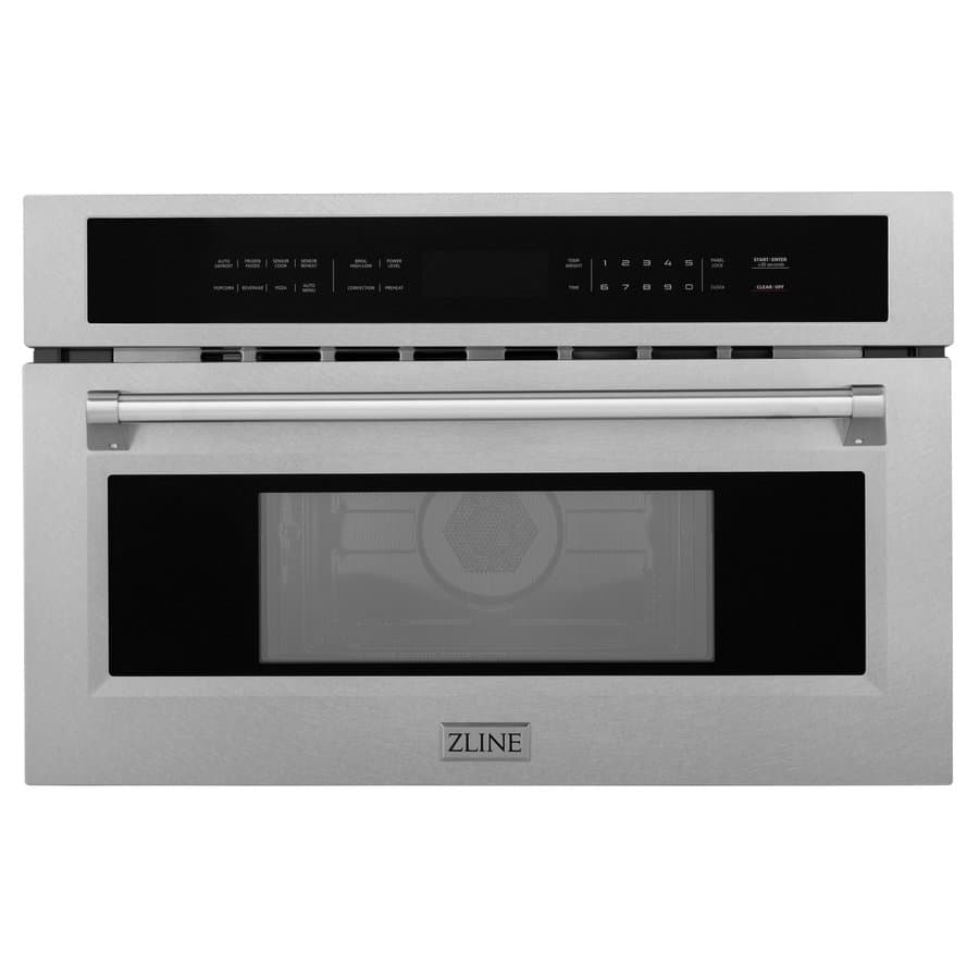 ZLINE KITCHEN & BATH 1.6-cu ft 1000 -Watt 29.75-in Built-In Microwave ( Black Stainless Steel )