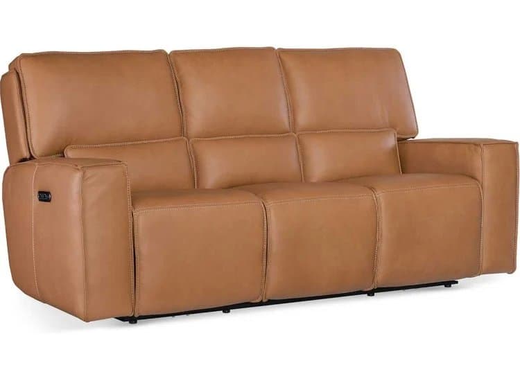 Hooker Furniture Miles Power Reclining Sofa with Zero Gravity and Power Headrest, Oslo Antelope