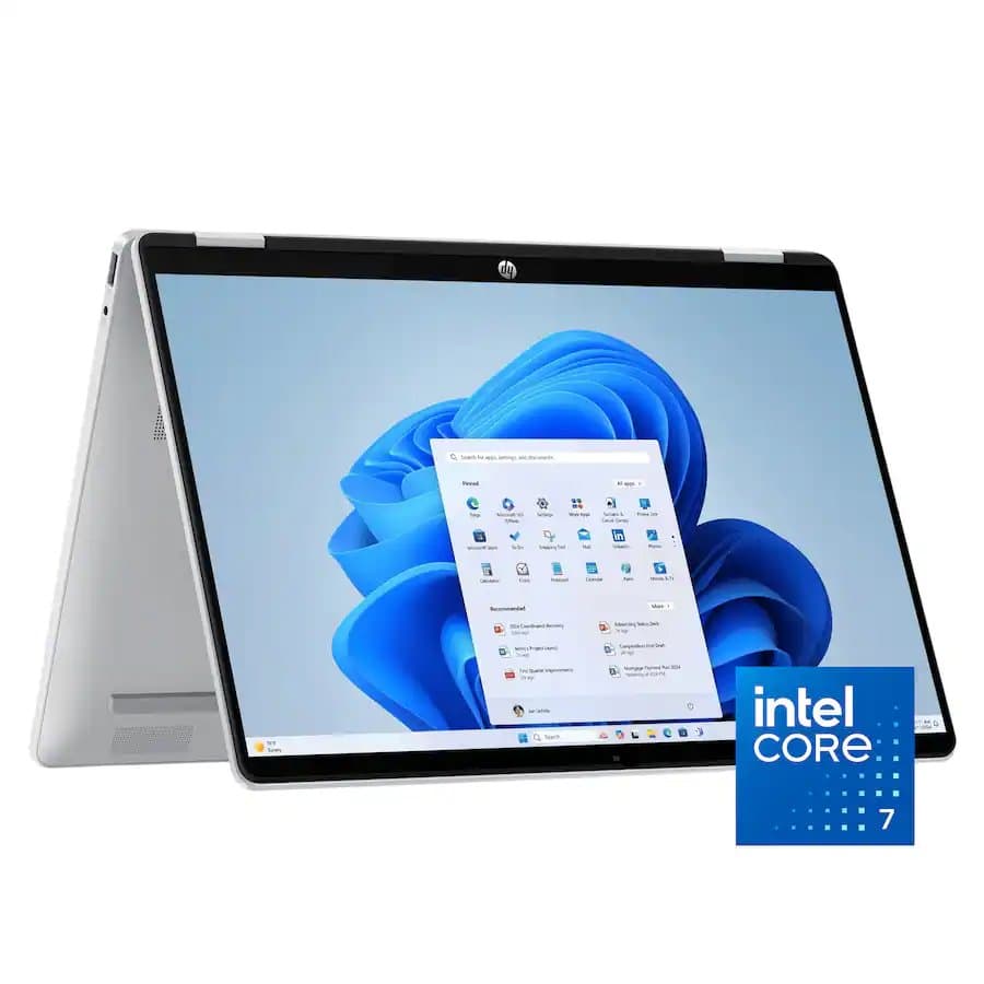 HP OmniBook 5 Flip 2-in-1 14" 2K Touchscreen Laptop,Intel 7 150U,16GB LPDDR5,2TB SSD,Win 11 Pro,Silver