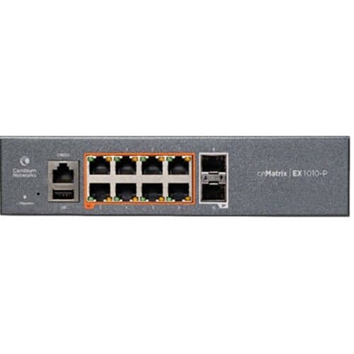 Cambium cnMatrix EX1010-P 8-Port PoE+ Compliant Gigabit Managed Network Switch
