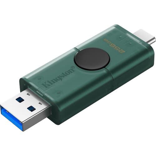 Kingston 256GB DataTraveler Duo USB 3.2 Gen 1 Flash Drive (USB-C / USB-A)