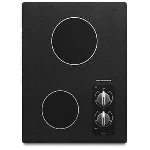 KitchenAid 15" Electric Cooktop Black