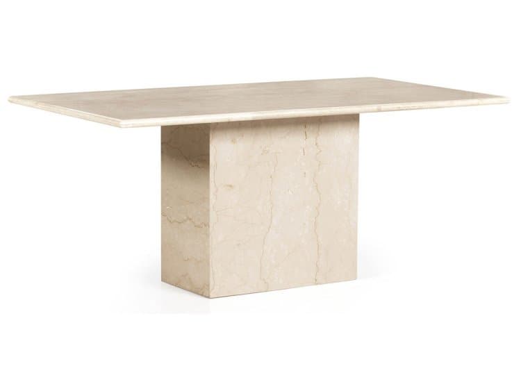 Four Hands Arum Dining Table, Cream Marble