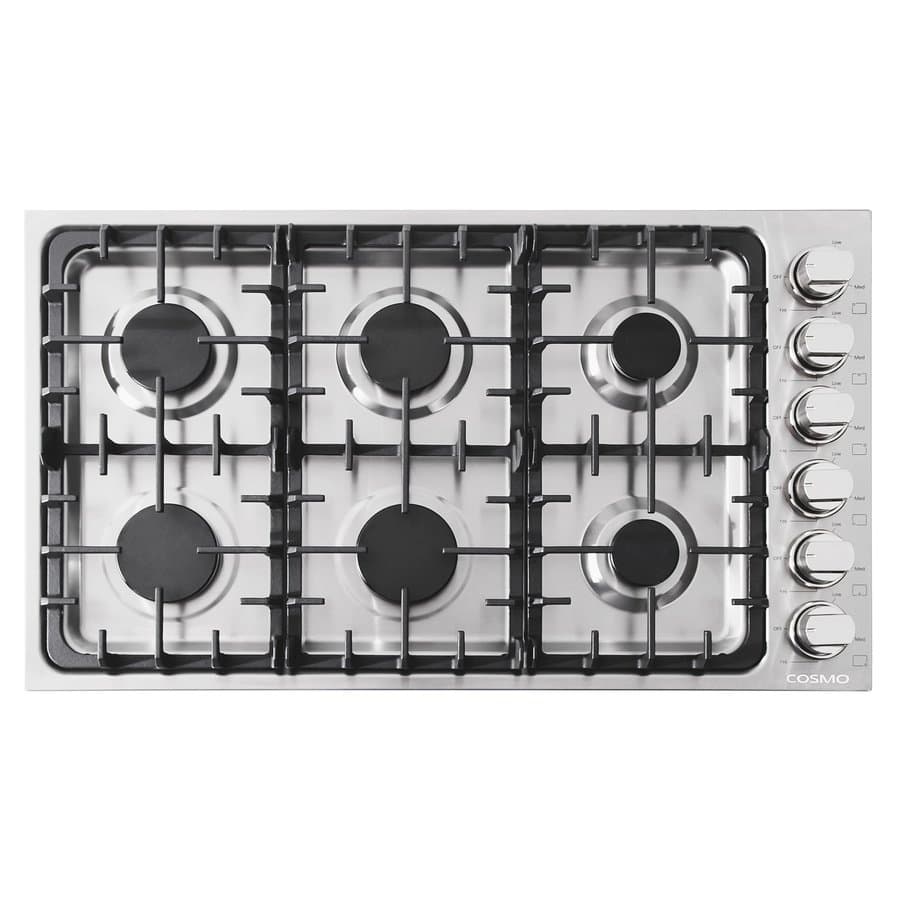 Empava 36-in 6 burners Stainless steel Gas Cooktop