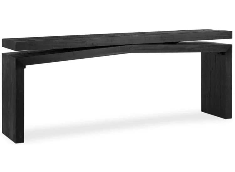Four Hands Matthes Console Table-Size 94" -, Aged Black Pine