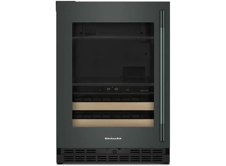 KitchenAid 4.89 Cu. Ft. Beverage Center Left Hinge 24-Inch Wide, Juniper Frame